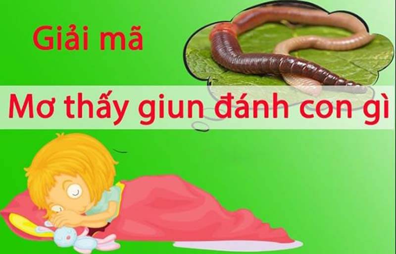 Mơ thấy giun đánh con gì